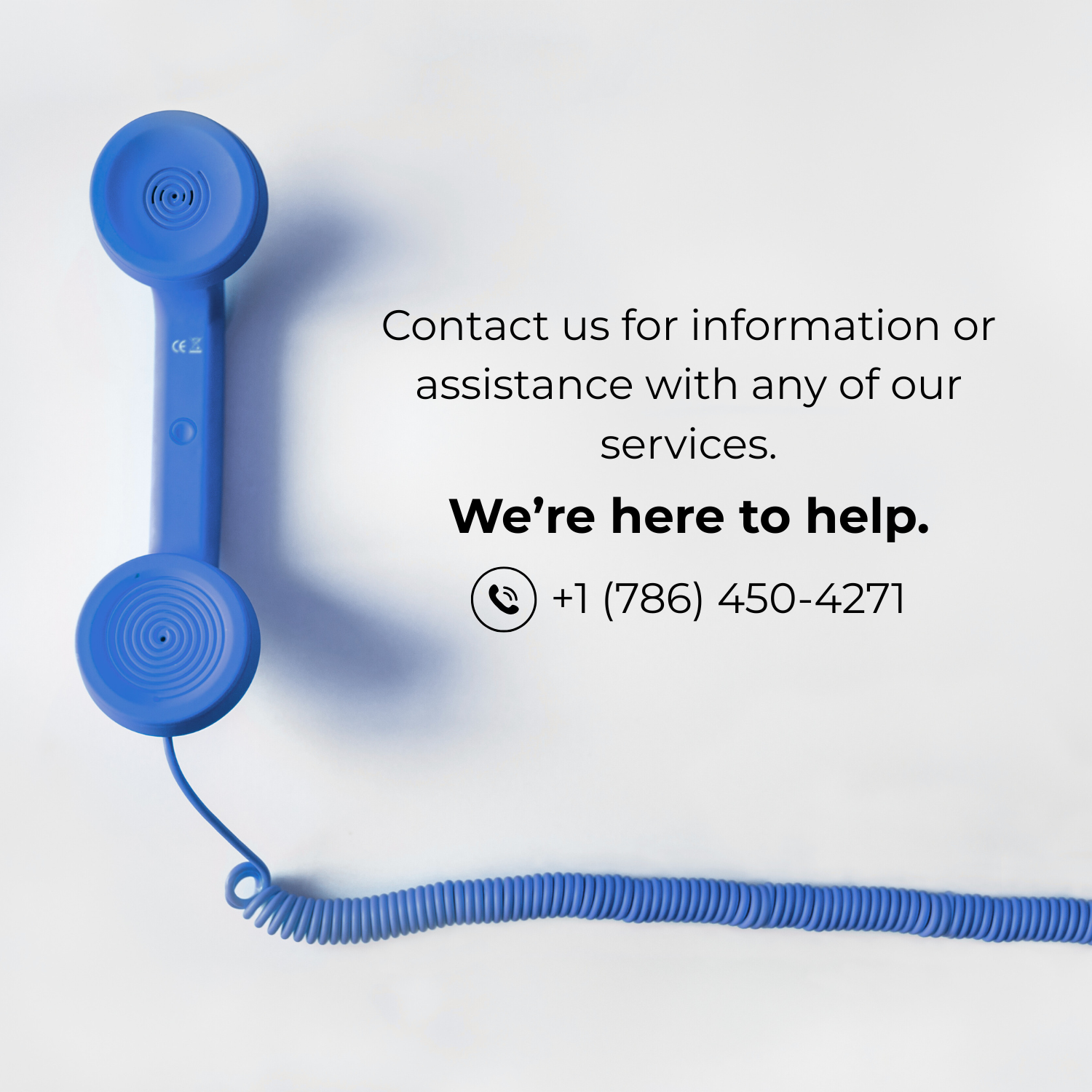 Contact us for information or assistance with any of our services. We're here to help!